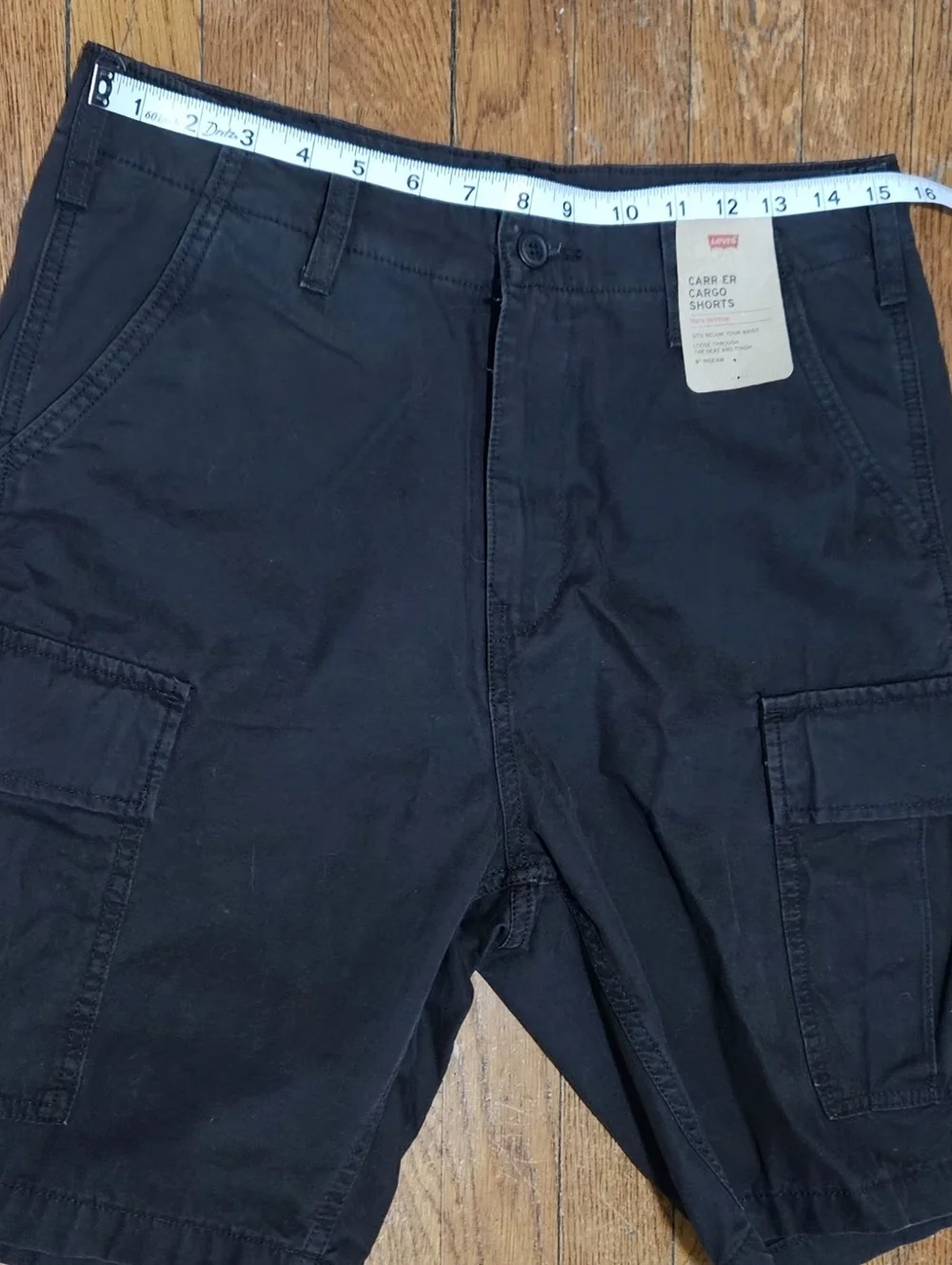 Levi's Men's Carrier Cargo Shorts - Black - Size 30 - 9